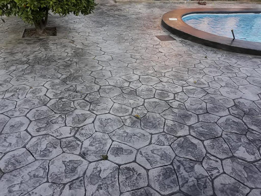 beton amprentat decorativ